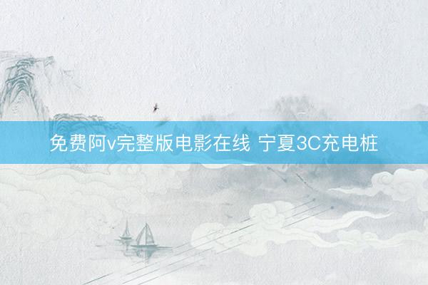 免费阿v完整版电影在线 宁夏3C充电桩