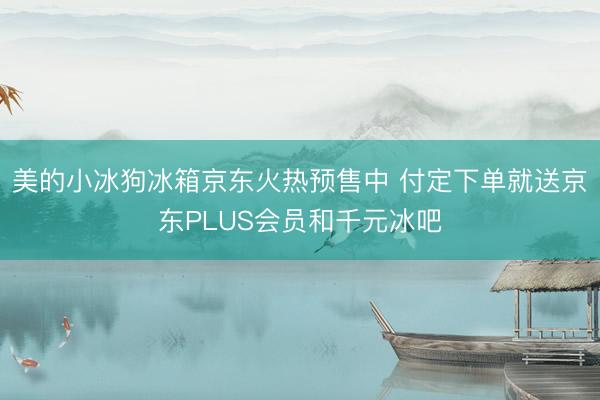 美的小冰狗冰箱京东火热预售中 付定下单就送京东PLUS会员和千元冰吧