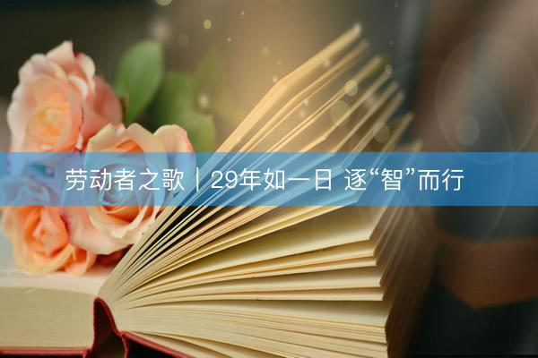 劳动者之歌｜29年如一日 逐“智”而行 