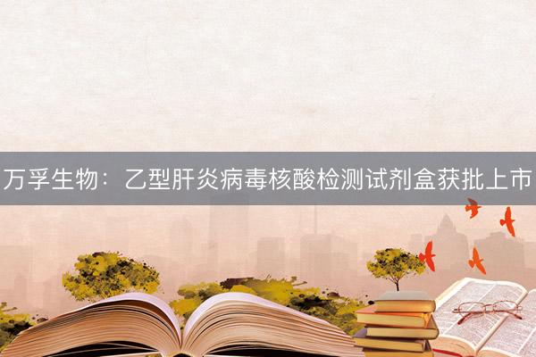 万孚生物:乙型肝炎病毒核酸检测试剂盒获批上市