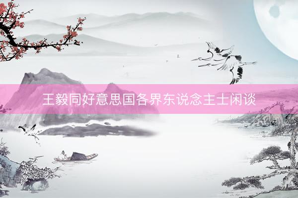 王毅同好意思国各界东说念主士闲谈