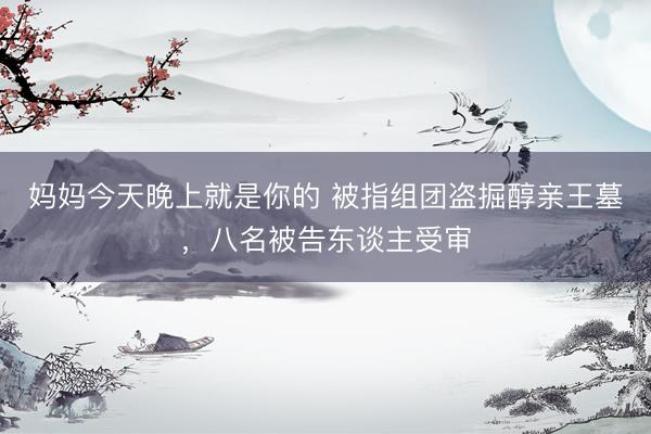 妈妈今天晚上就是你的 被指组团盗掘醇亲王墓，八名被告东谈主受审